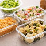 Meal Prep im Familienalltag Gemüse, Getreide, Nüsse