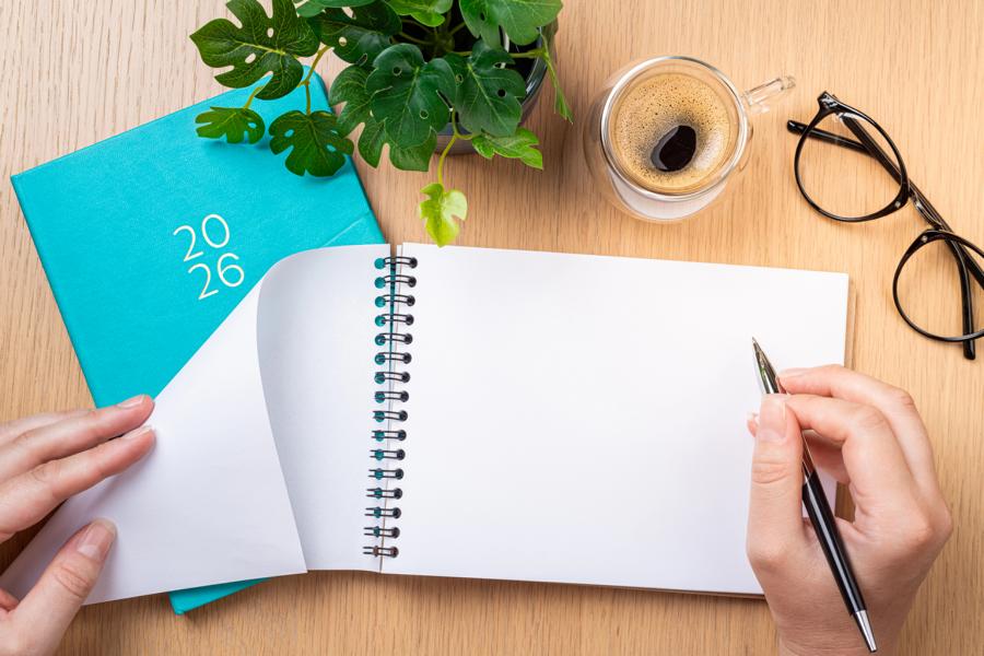 Ordnung im Kopf statt neue Vorsätze Notizbuch 2026